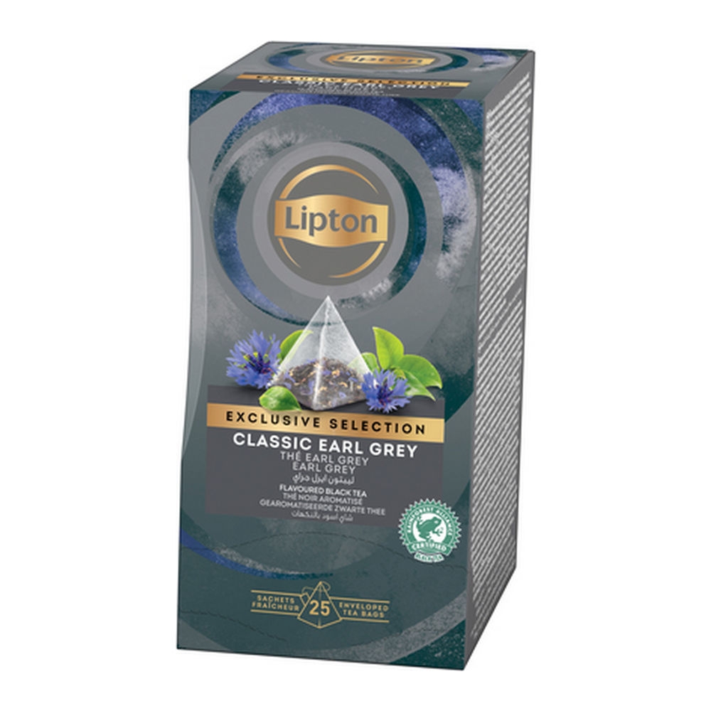 Lipton Tea | Exclusive Selection | Earl Grey | Doos 6 x 25 stuks