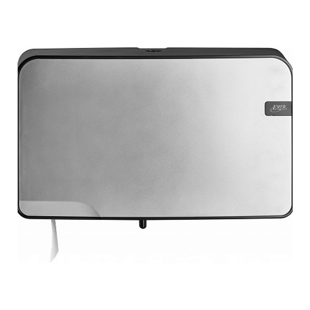 Euro Products &VerticalLine; Quartz &VerticalLine; Toiletrolhouder &VerticalLine; Mini Jumbo Duo &VerticalLine; Zilver