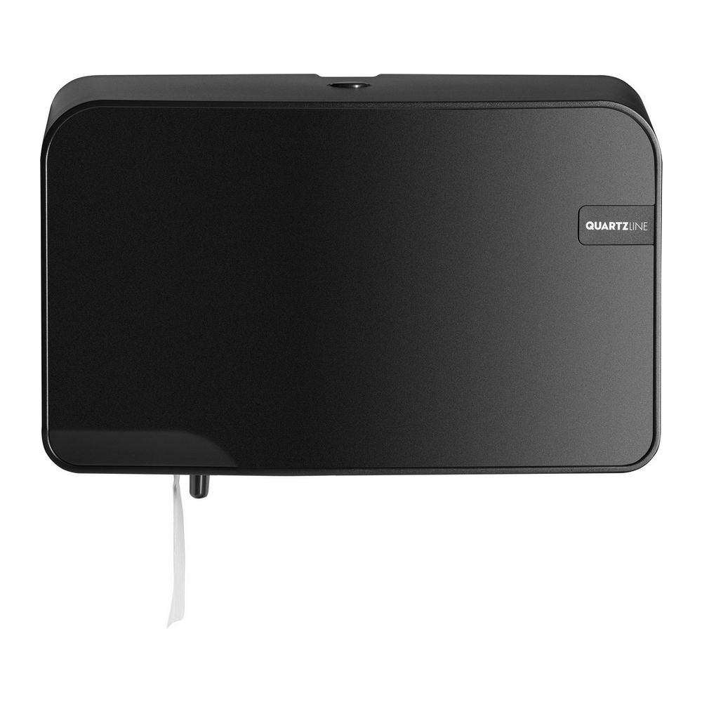 Euro Products &VerticalLine; Quartz &VerticalLine; Coreless Duo &VerticalLine; Toiletrolhouder &VerticalLine; Zwart