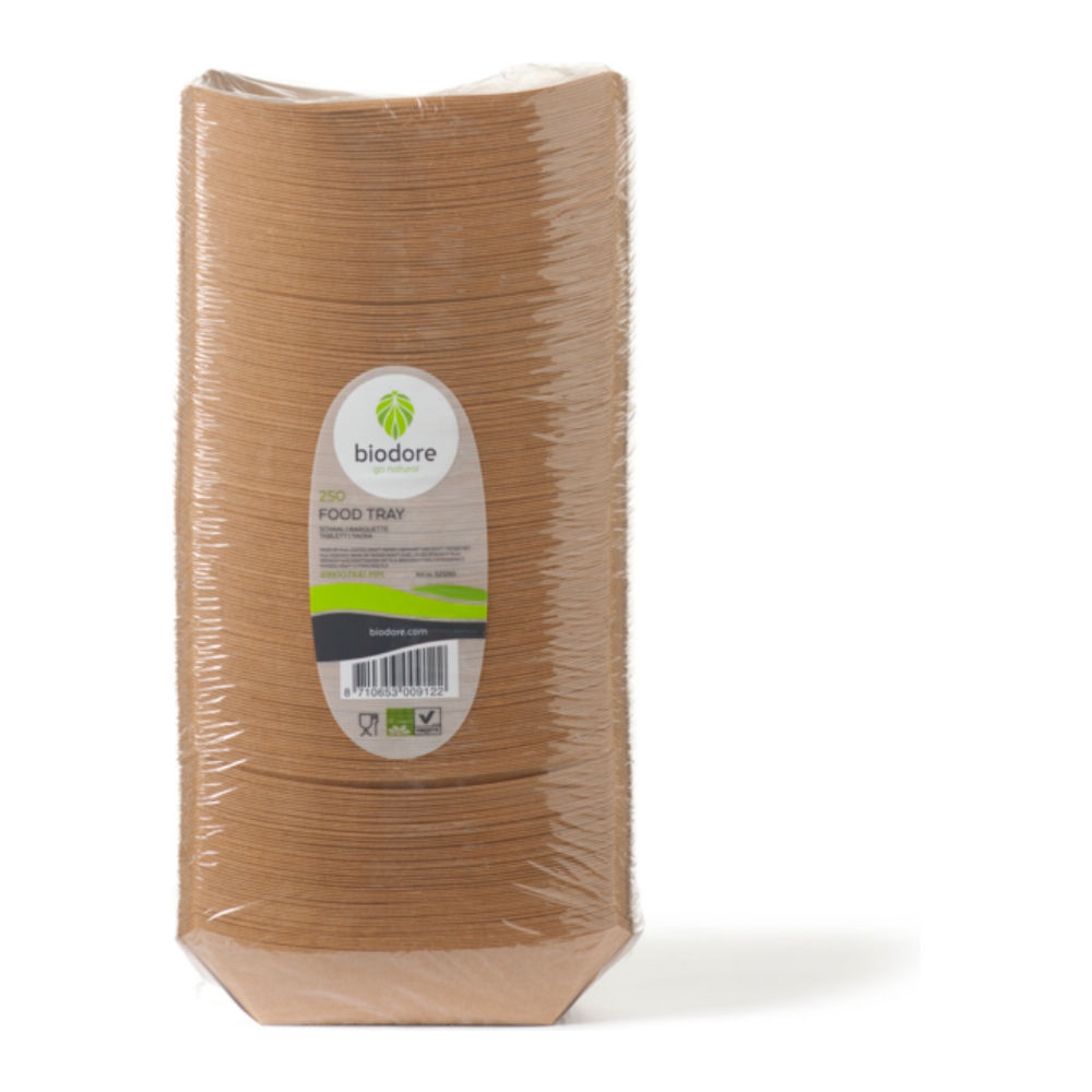 Biodore┬« Schaal conisch bakje Kraft en PLA 69 x 107 mm afbeelding