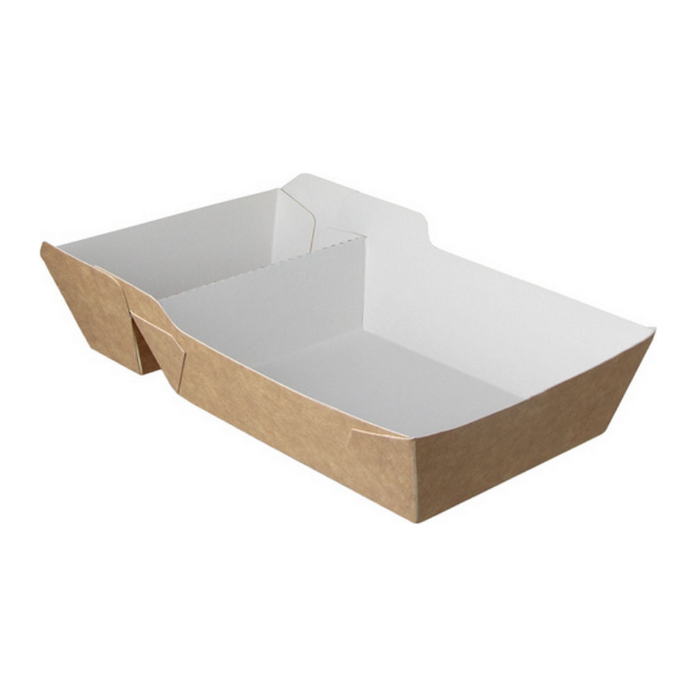 Snackbakje | A23 | Kraft/Wit | 400 stuks afbeelding