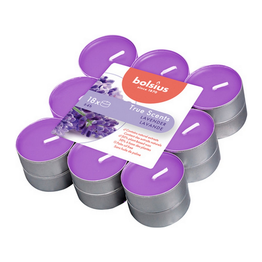 Bolsius | Geurtheelichten | Lavendel | 8 x 18 stuks afbeelding