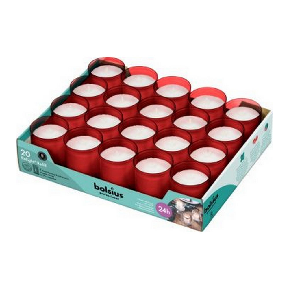 Bolsius | Relight rood kaarsen | Navulling 20 stuks afbeelding