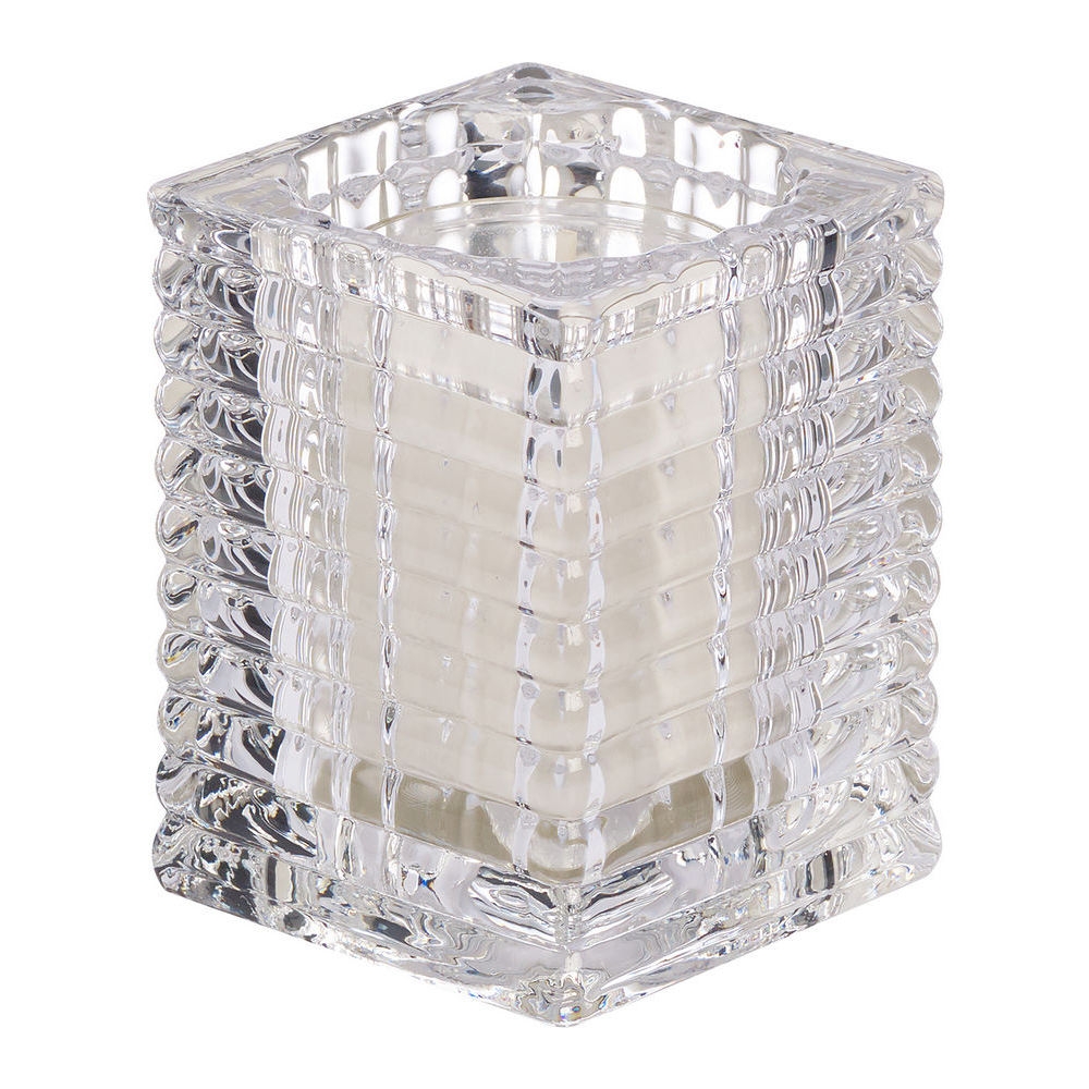 Bolsius | Theelicht Houder Ribbed Transparant | 6 stuks afbeelding