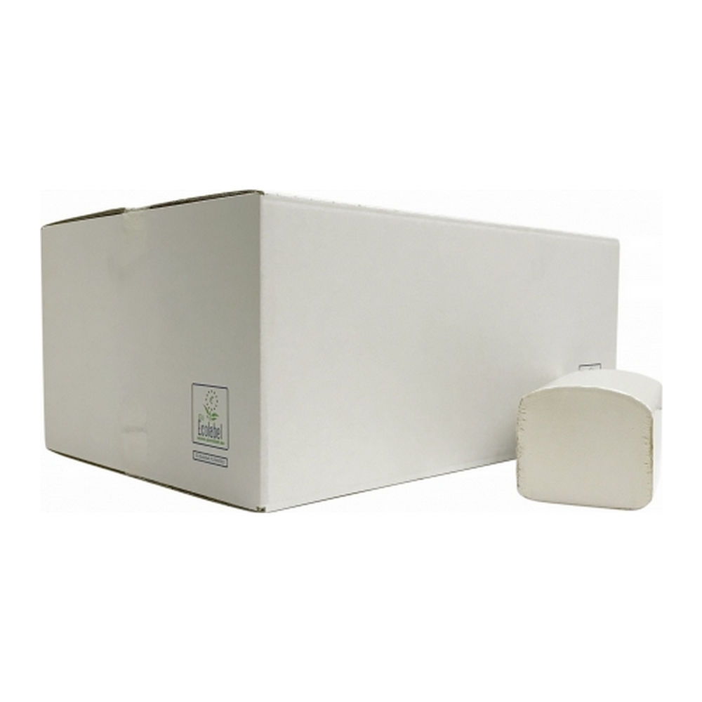 Euro Products | Z-vouwhanddoekjes | Cellulose 2-laags | 24 x 21 cm | 3200 stuks afbeelding