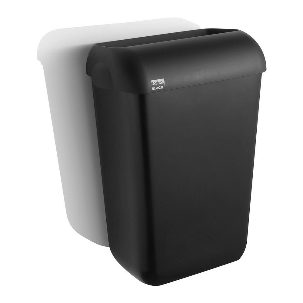 Satino Afvalbak 43 liter zwart kunststof 180260 afbeelding