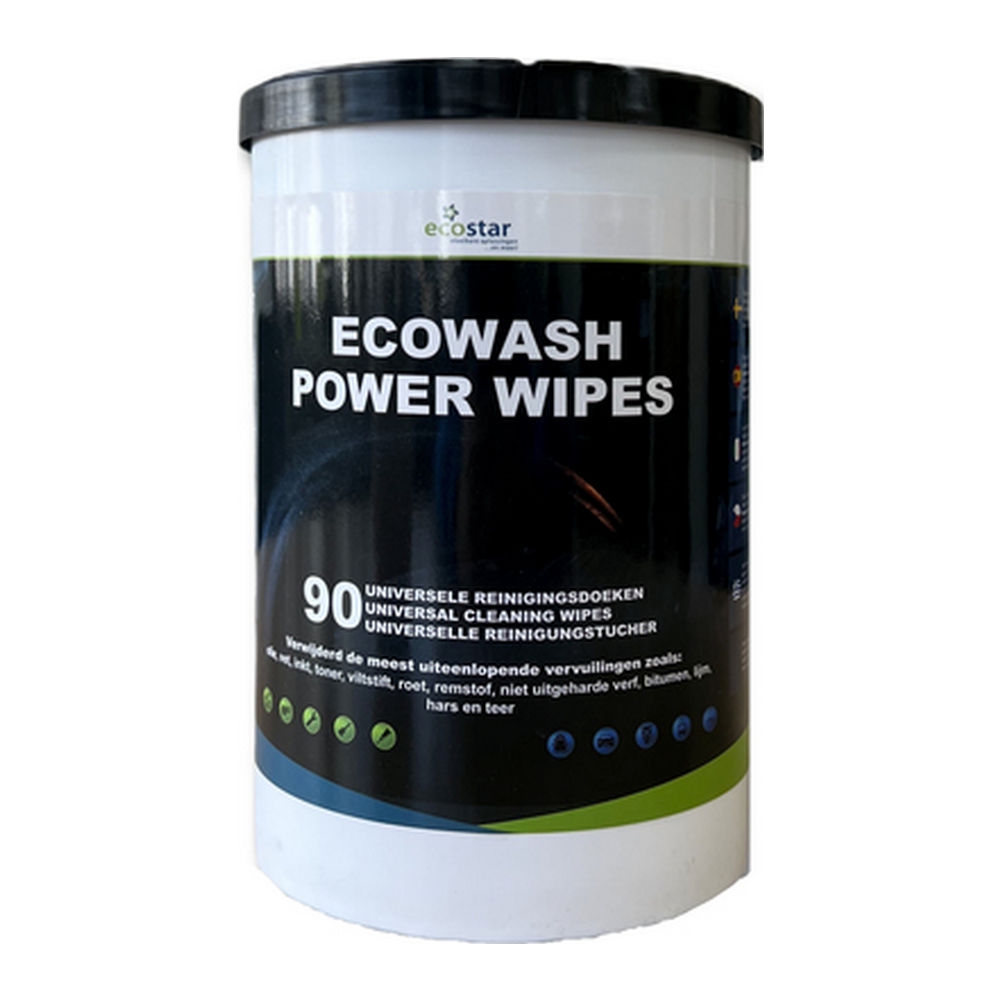 Ecowash | Power Wipes Pot | 90 stuks afbeelding