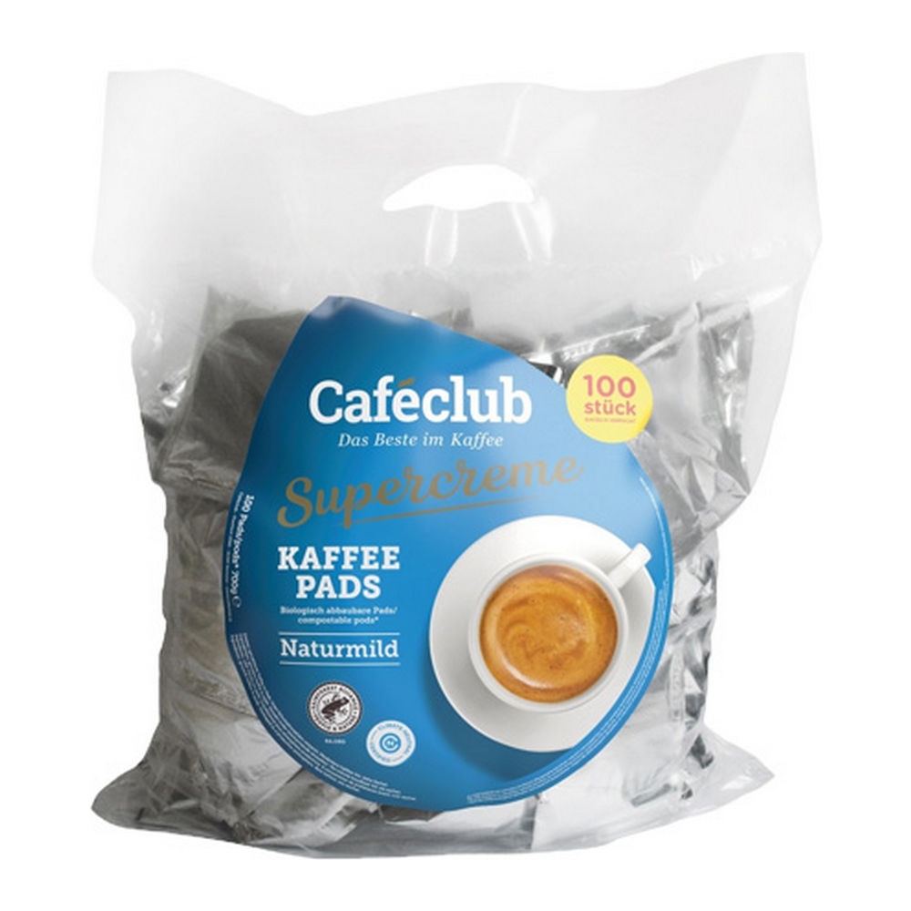 Cafeclub | Supercreme Koffiepads Naturmild | 100 pads afbeelding