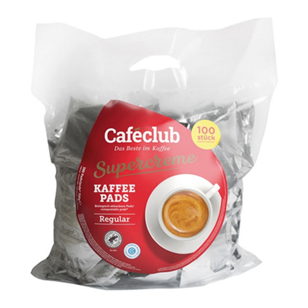 Cafeclub | Supercreme Koffiepads Regular | 100 pads afbeelding