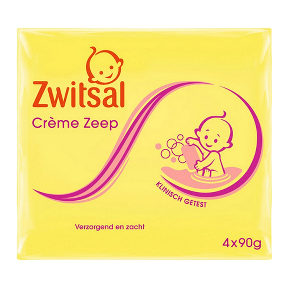 Zwitsal | Creme Zeep | 4 x 90 gram afbeelding