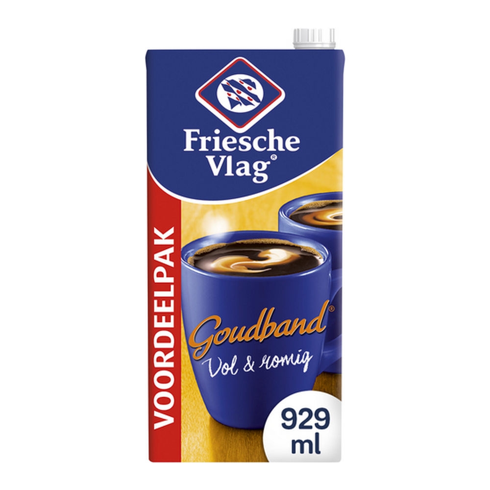 Friesche Vlag | Goudband | Koffiemelk | Pak 6 x 930 ml afbeelding