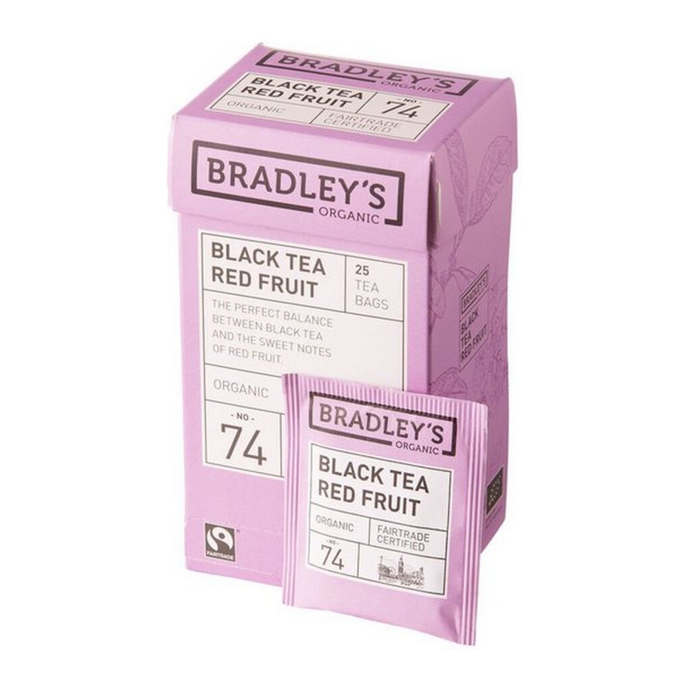 Bradley's | Organic Black Tea Red Fruit | 4 x 25 x 2 gram
