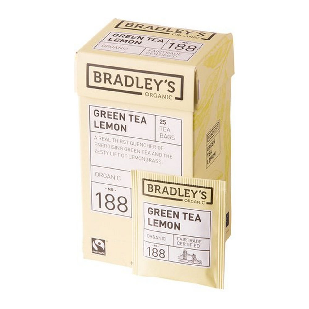 Bradley's | Organic | Green Tea Lemon n.188 | 100 x 2 gram afbeelding