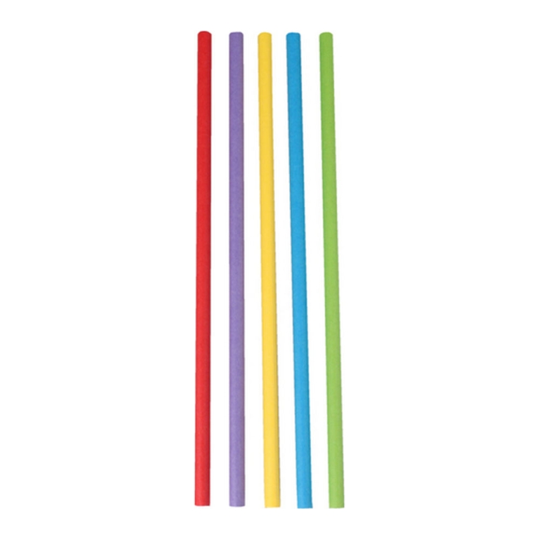 Papieren Drinkrietje Assortiment | 200 x 6 mm | 12 x 250 stuks