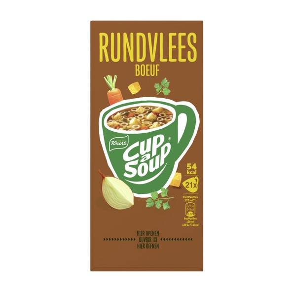Knorr | Cup-A-Soup Rundvlees | 21 x 175 ml