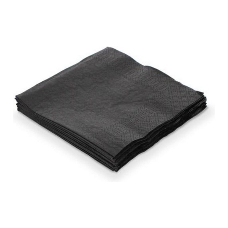 Servet | Zwart 2-Laags 1/4 Vouw | 33x33 cm | 250 stuks