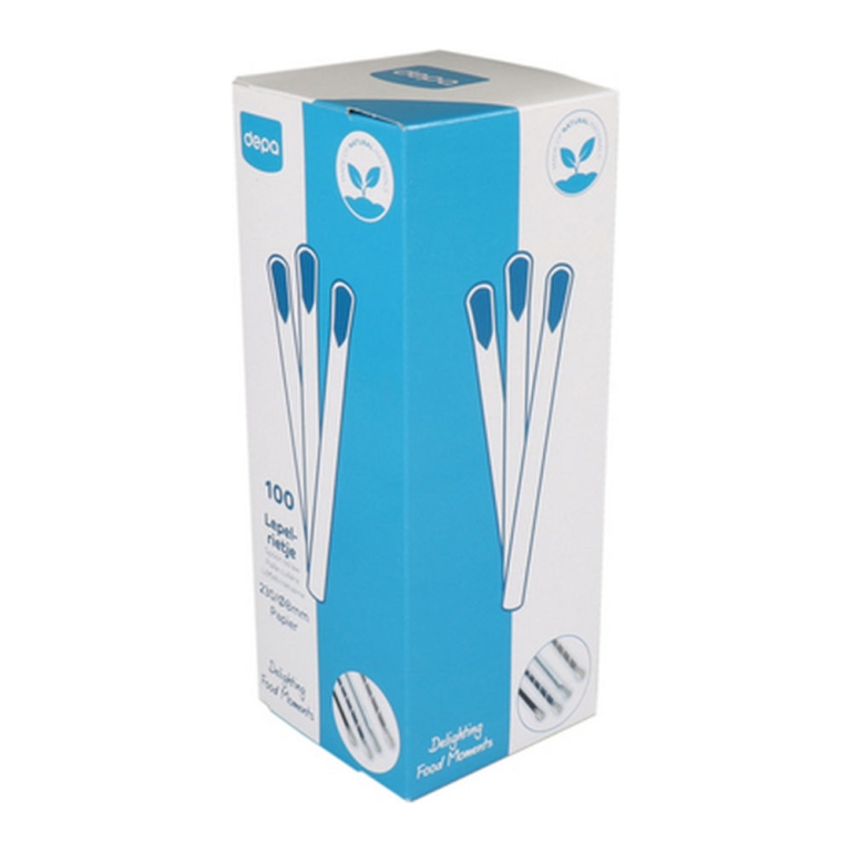 Depa | Lepelrietje Papier Assorti | 230x8 mm | 100 stuks