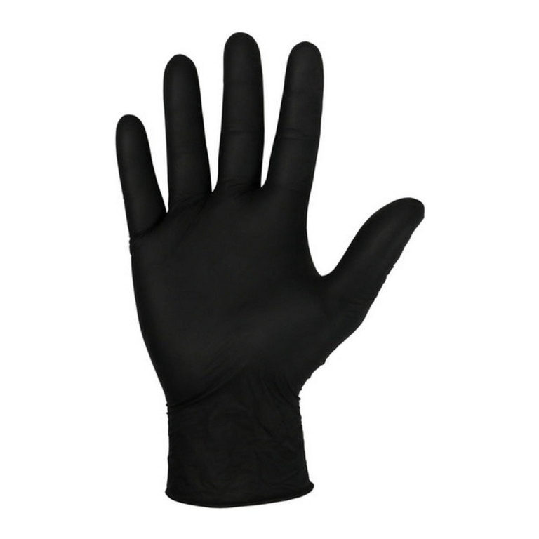 Bodyguards | Handschoen Nitril Zwart Ongepoederd M | 100 stuks