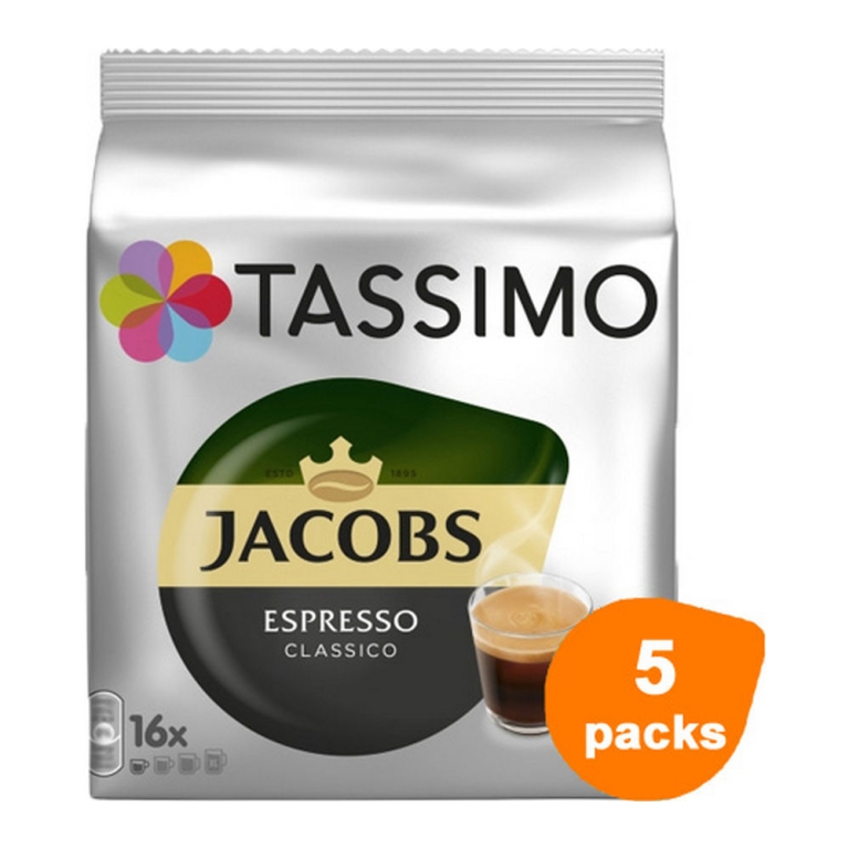 Tassimo | Jacobs Espresso Classico 16 T-discs | 5 stuks