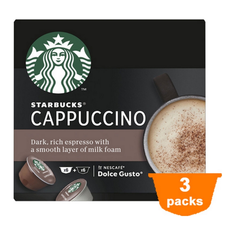 Nescafe Dolce Gusto | Starbucks Cappuccino 12 Cups | 3 stuks