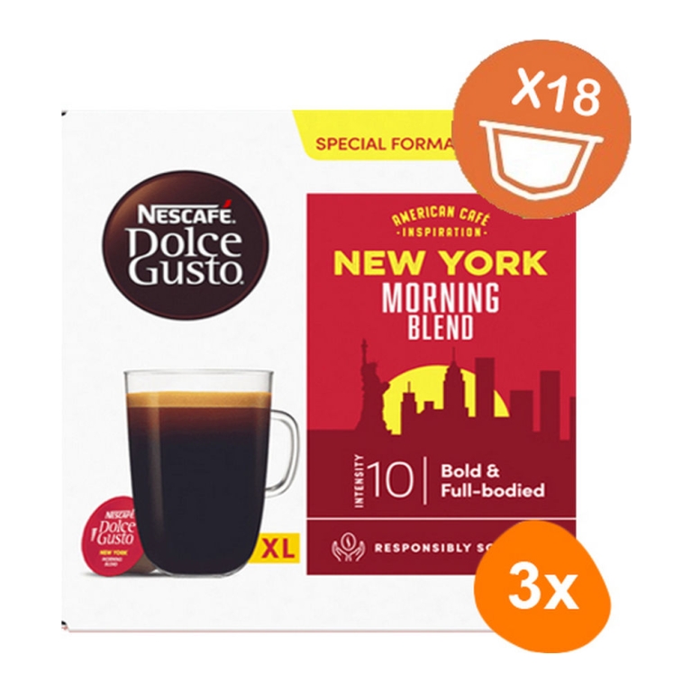 Dolce Gusto | New York Morning Blend | 3 x 18 caps