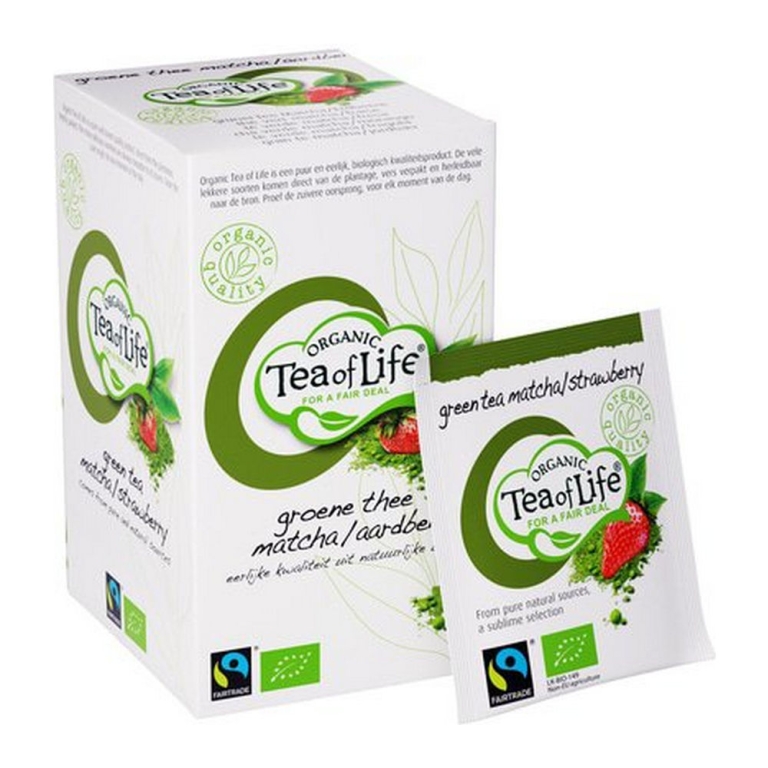 Tea of  Life | Matcha Strawberry | 25 x 1.5 gram