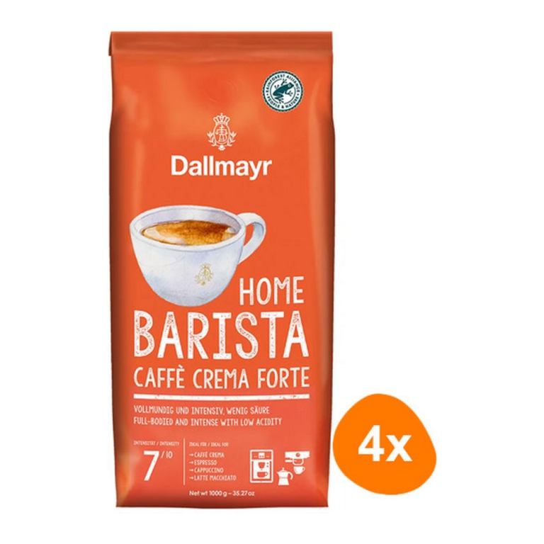 Dallmayr | Home Barista Caffe Crema Forte | 4 x 1000 gram