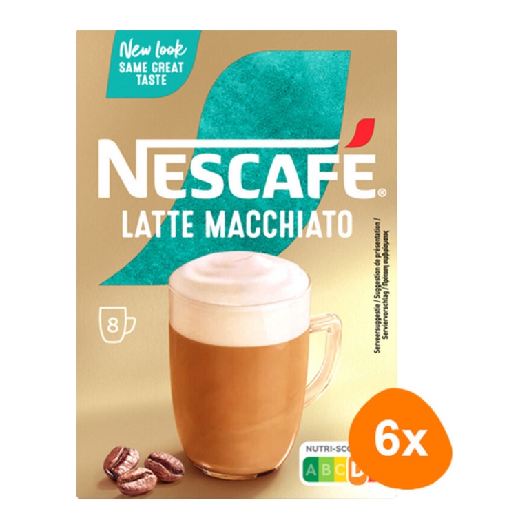 Nescafe | Gold Latte Macchiato 8 Zakjes | 6 stuks