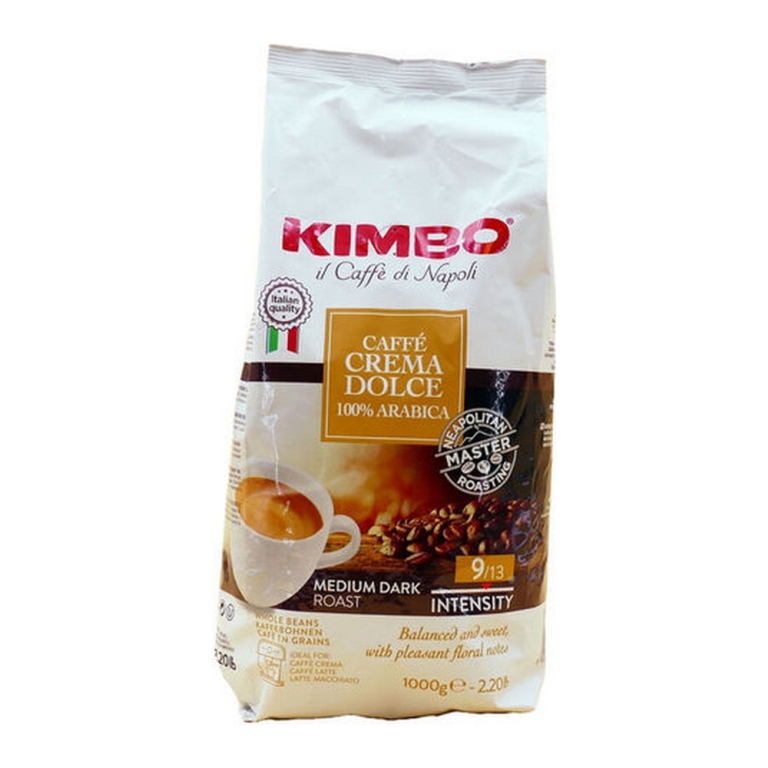 Kimbo | Caffé Crema Dolce 100% Arabica Bonen | 6 x 1000 gram
