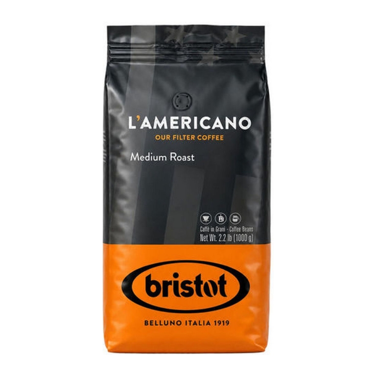 Bristot | L'Americano Medium Roast Coffee Bonen | 6 x 1 kg