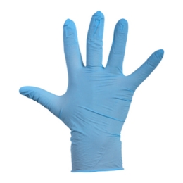 Handschoen | Latex Blauw Gepoederd XL | 100 stuks