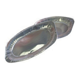 Cateringschaal | Aluminium Ovaal | 45x29 cm | 10 stuks