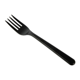 Vork | Herbruikbaar Zwart PP 185mm | 50 stuks
