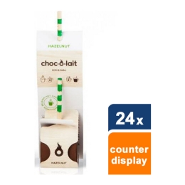 Choc-o-lait | Warme Hazelnoot Chocoladestok | 24 stuks