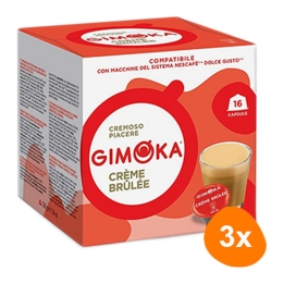 Gimoka | Dolce Gusto Creme Brulee Caps | 3 x 208 gram
