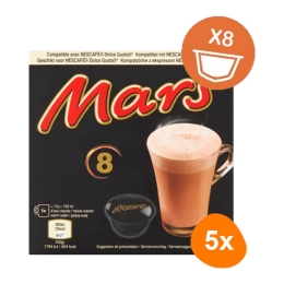 Mars | Dolce Gusto 8 Cups | 5 stuks