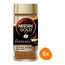 Nescafe | Gold Espresso Oploskoffie | 6 x 100 gram