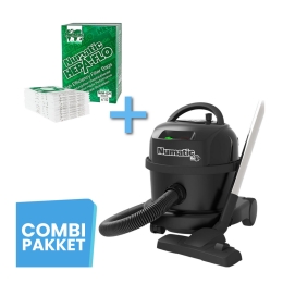 Combideal | Numatic | 1x Stofzuiger PPR240 ReFlo Zwart | 10x Stofzuigerzak NVM-1CH Hepa 10 stuks