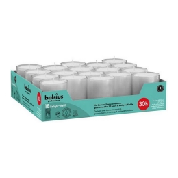 Bolsius | Relight 30 Uur Grijs | 4 x 18 stuks